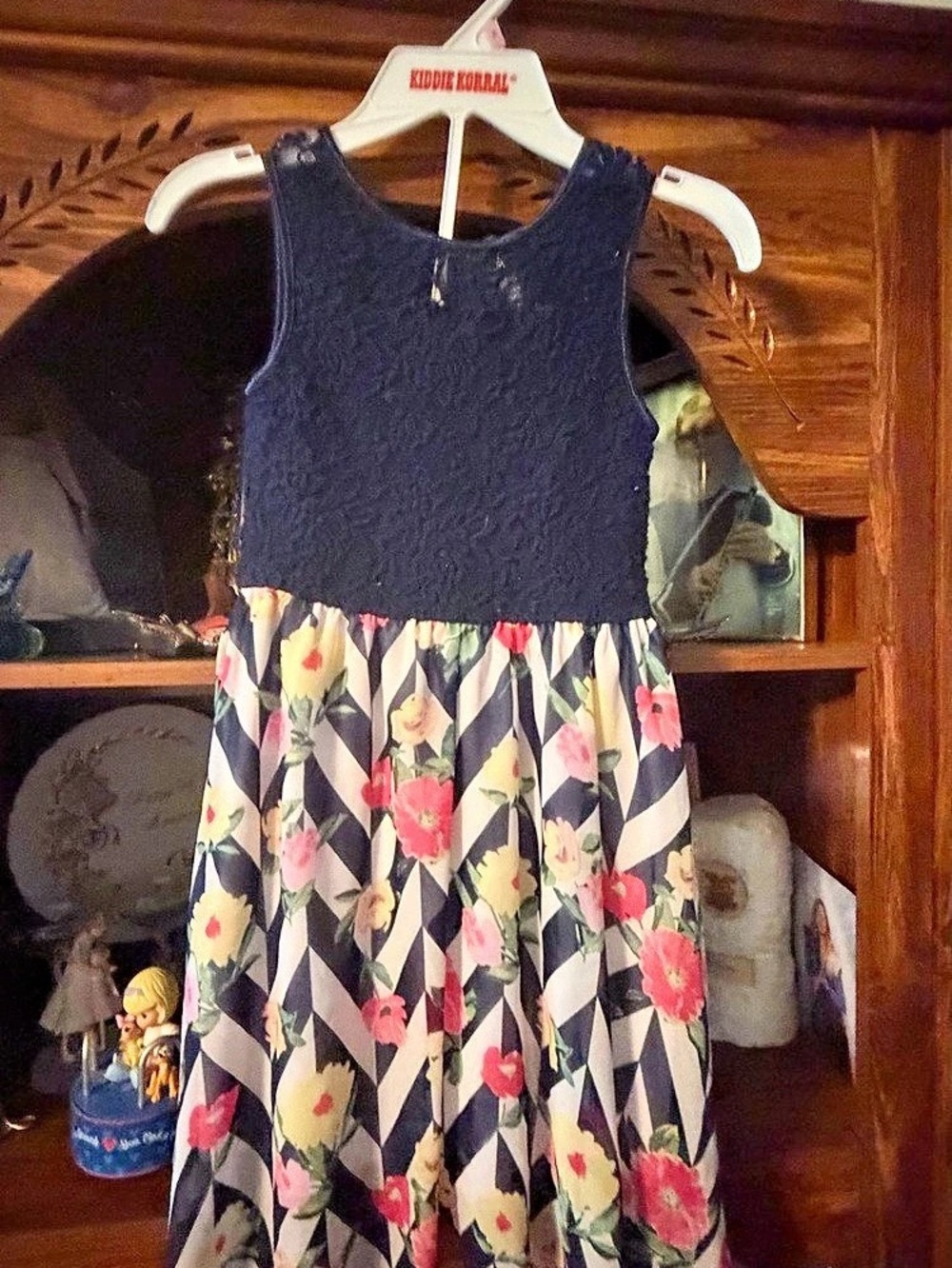Pink & Violet Floral Party Dress